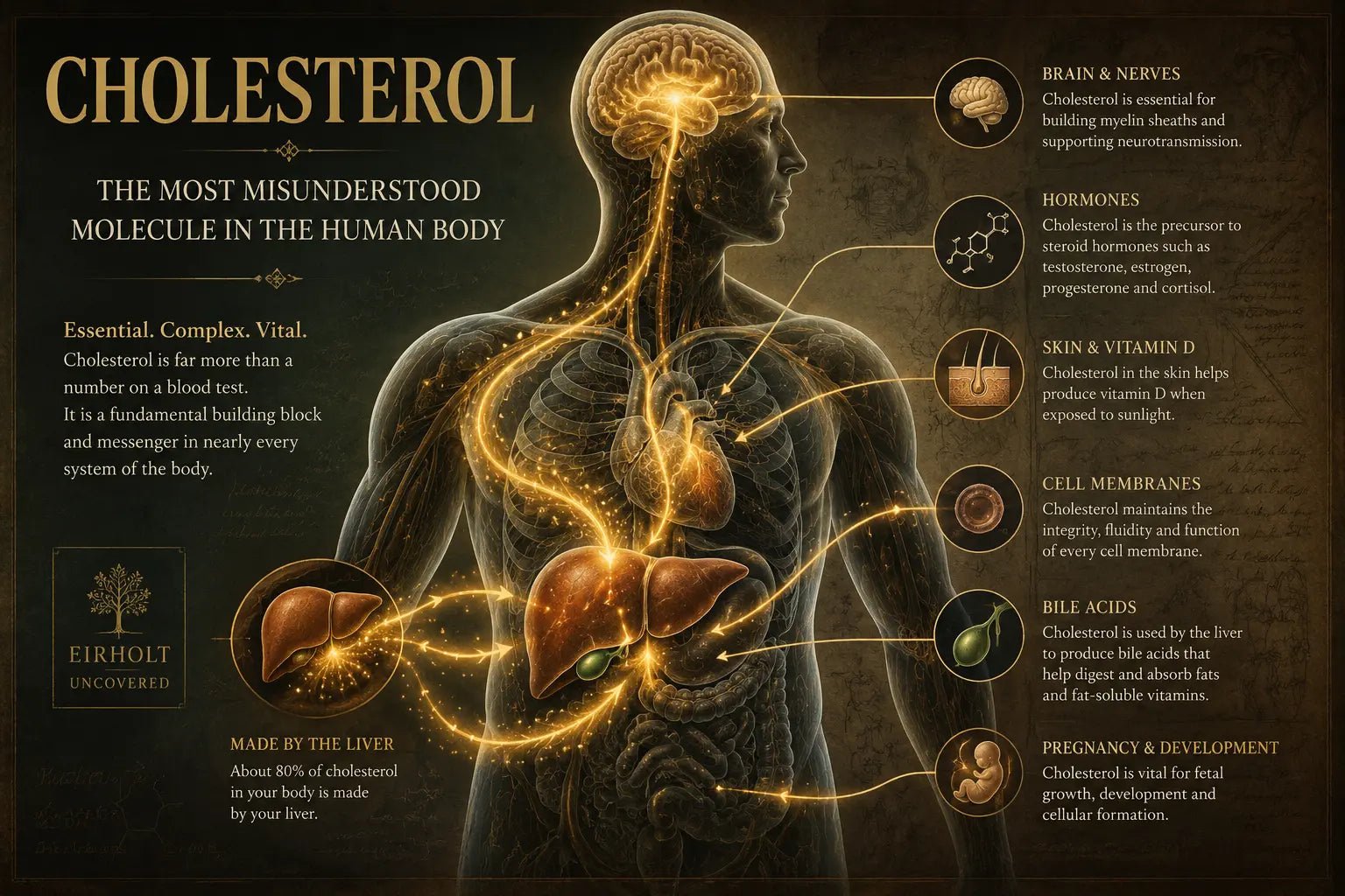 Cholesterol: The Most Misunderstood Molecule in the Human Body - E I R H O L T