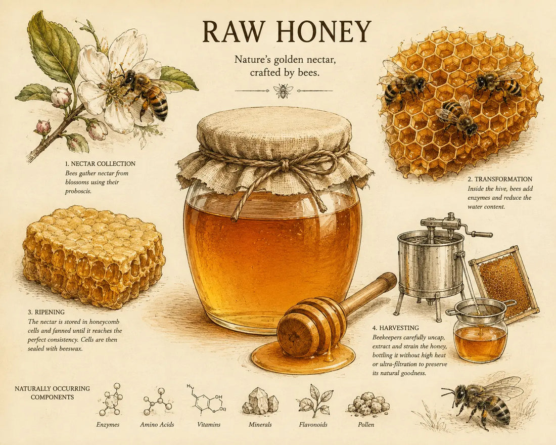 Raw Honey E I R H O L T