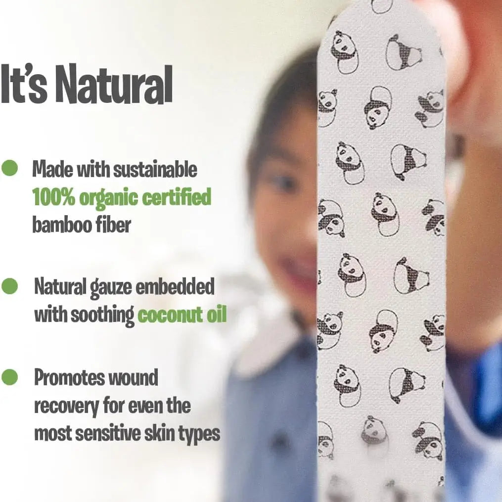 Patch Value Pack - 100 Panda Bamboo Bandages