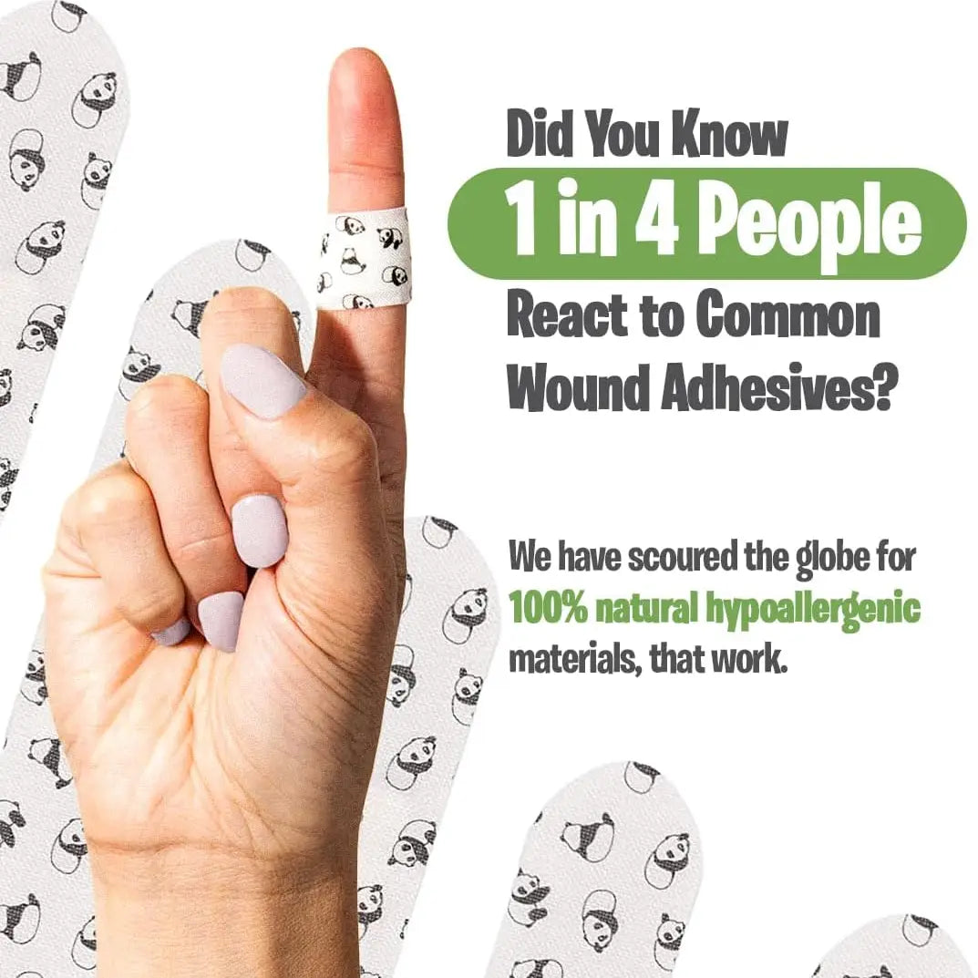 Patch Value Pack - 100 Panda Bamboo Bandages