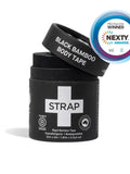 Black Bamboo Body Tape packaging with a white label on a white background, featuring the Nexty Awards logo.