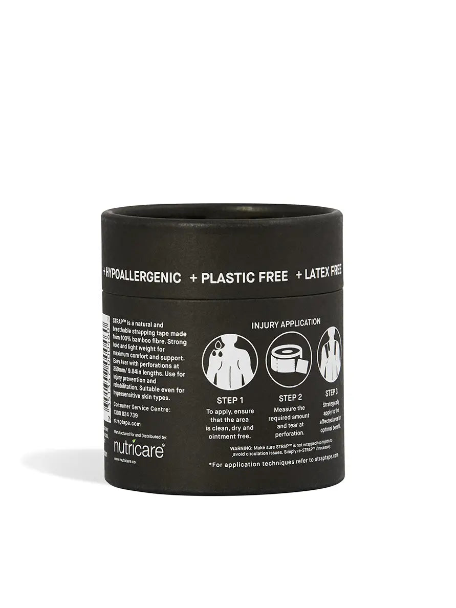 Strap Black Bamboo Body Tape