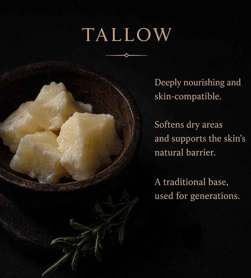 Idunn’s Touch – Grass-Fed Tallow Balm with Calendula, Sage & Propolis (30 g)